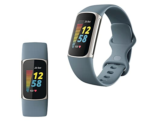 Fitbit Charge 5 GPS Steel Blue Aluminum Case