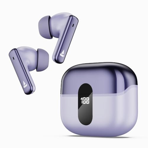 boAt Airdopes 181 Pro Wireless Earbuds, ANC, BT 5.3 Purple
