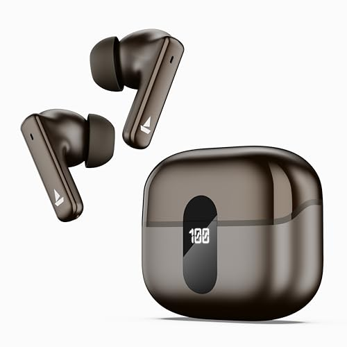 boAt Airdopes 181 Pro Wireless Earbuds, ANC, BT 5.3 Brown