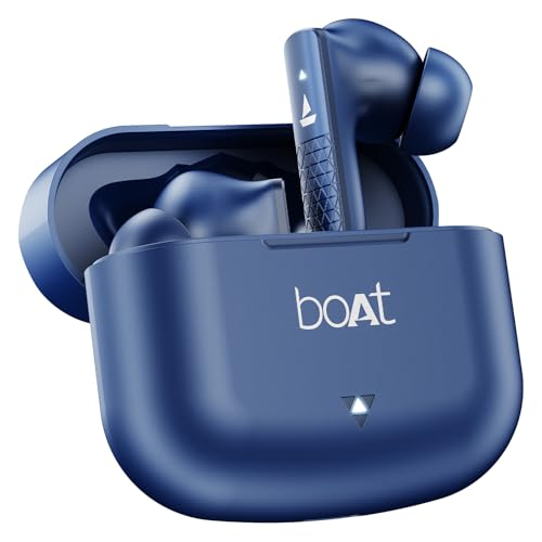 boAt Airdopes 91 with 45H Playback, ENx Calling & Fast Charge Blue