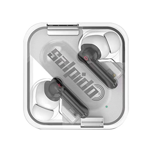 Salpido Earwaves S204 Bluetooth Earbuds with Mic & Long Battery White