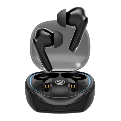 Salpido Earwaves S101 Bluetooth Earbuds with Noise Cancellation & TWS Blue